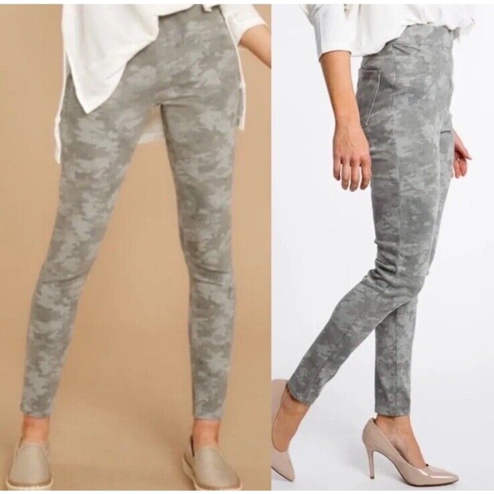 SPANX Jean-ish Ankle Leggings Camo Size Medium Pull-on